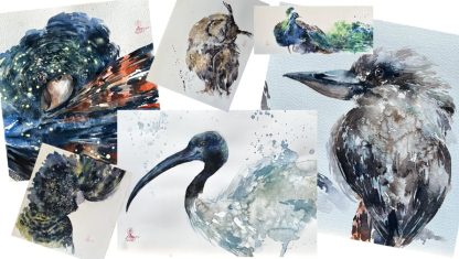"LEARN TO PAINT BIRDS WITH WATERCOLOUR"  - Sunday October 12th with Larissa Fraser