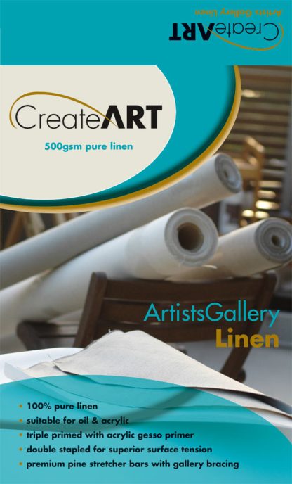 CreateArt Linen Canvas - 12x12" Gesso Primed - Image 3