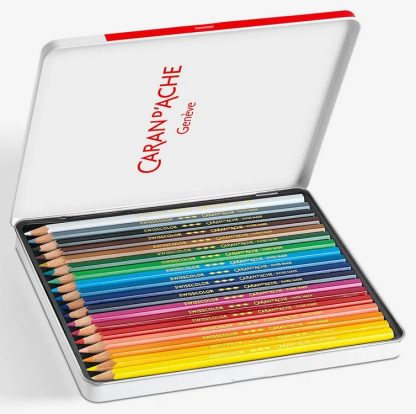 Caran D'ache Coloured Pencil Set of 18 TIN - Image 2