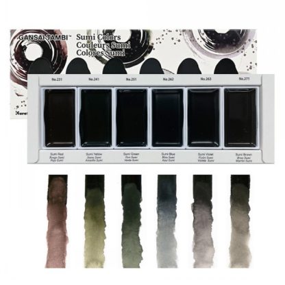 Kuretake - Gansai Tambi SET Watercolours - SUMI Colours