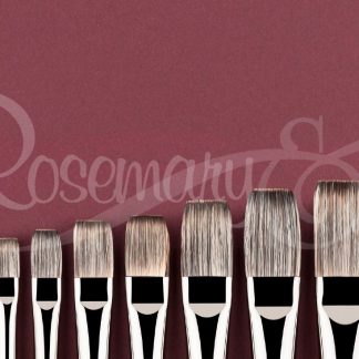 ROSEMARY HANDMADE BRUSH Series 274 Short Flat Size 2 - Blend of Male & Female Badger Hairs