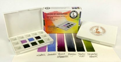 DANIEL SMITH Hand Poured Half Pan Travel Set - Watercolour COLOURS OF INSPIRATION X 6