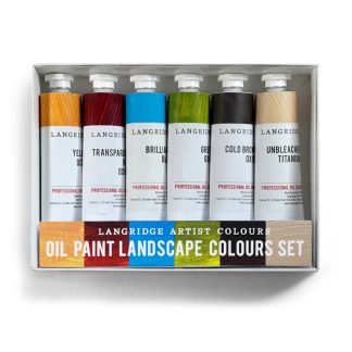 Langridge Professional Oil Colour LANDSCAPE Set - BOX SET 6 X 40ml