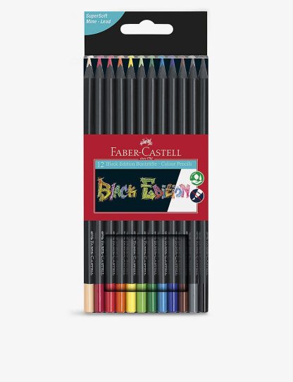 Faber-Castell Set of 12 Black Edition Colour Pencils