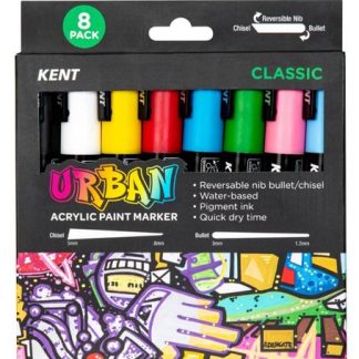 KENT Acrylic Paint Marker Set of 8 CLASSIC