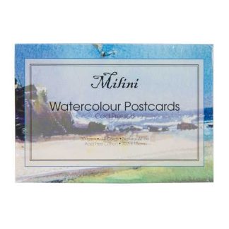 Milini Watercolour Postcards - Cold Pressed 300gsm - 12 Cards 10.5 x 15cm