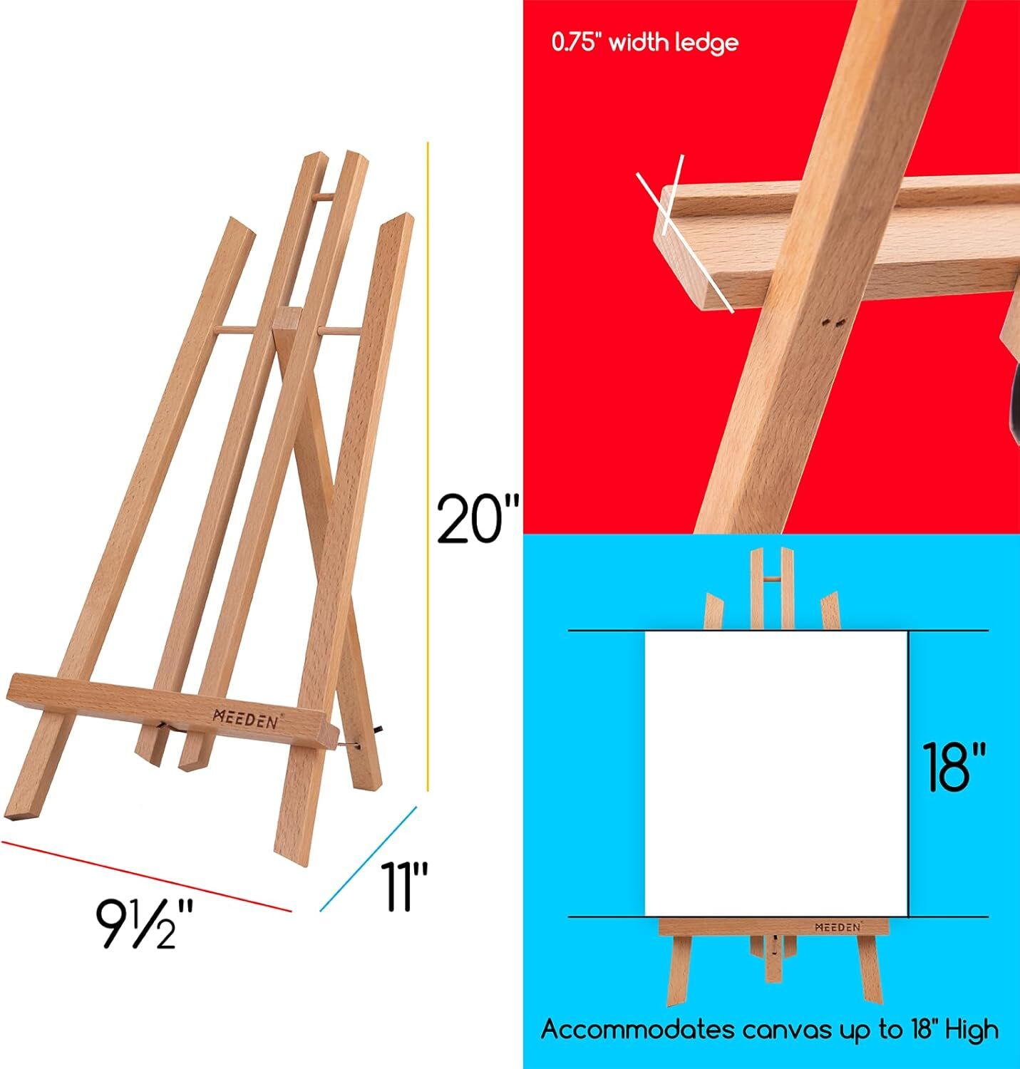 Meeden 20" Table Easel (50cm) - Image 2