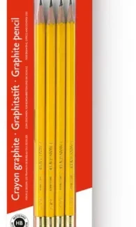 Graphite Pencils HB with Eraser x 4 Pack CARAN D'ACHE