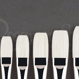 ROSEMARY HANDMADE BRUSH - Ivory Long Flat Size 8