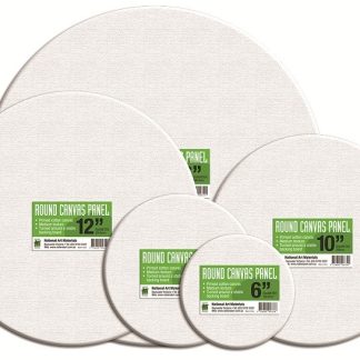 Round Canvas Panel 8" diameter / 20.32 cm
