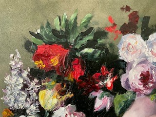 LEARN TO PAINT LUSCIOUS FLOWERS IN OILS USING A PALETTE KNIFE with Megan Roodenrys