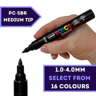 POSCA BRUSH MARKER 1-4.0MM GREEN