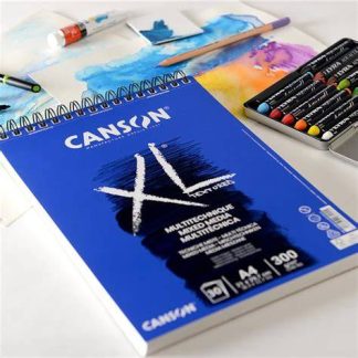 CANSON A5 Spiral Bound Textured Mixed Media Pad 300gsm / 15 Pages