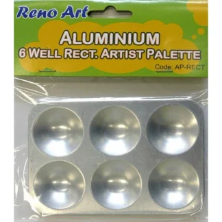 Aluminium Watercolour palette 6 well