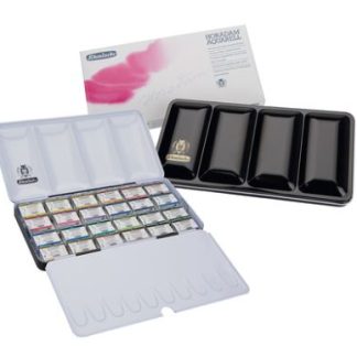 SCHMINCKE HORADAM PROFESSIONAL WATERCOLOUR SET 24 X FULL PANS + METAL TIN